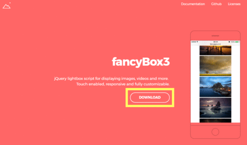 fancybox3オフィシャルサイト