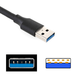 USB 3.0、USB 3.1の Type-A コネクタ