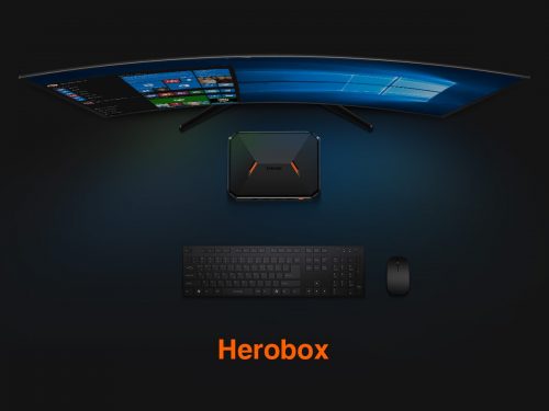 HeroBoxと液晶画面