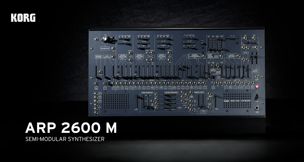 KORG セミモジュラーシンセ『ARP 2600 M』発売 伝説的名機に新たな機能