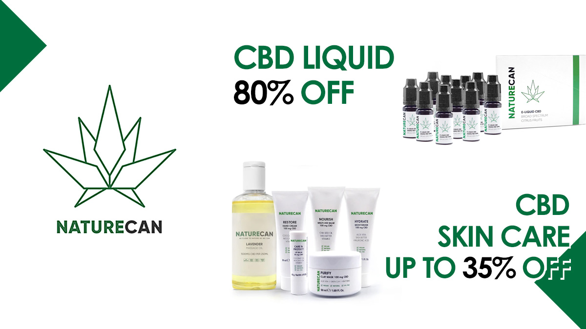 Naturecan 7月12日までCBD製品セール開催中 uzurea限定15％OFFクーポン 