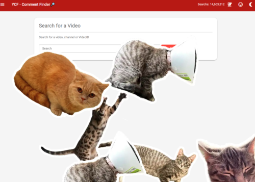 画面に猫の写真がクリック/タップ数分表示される……笑