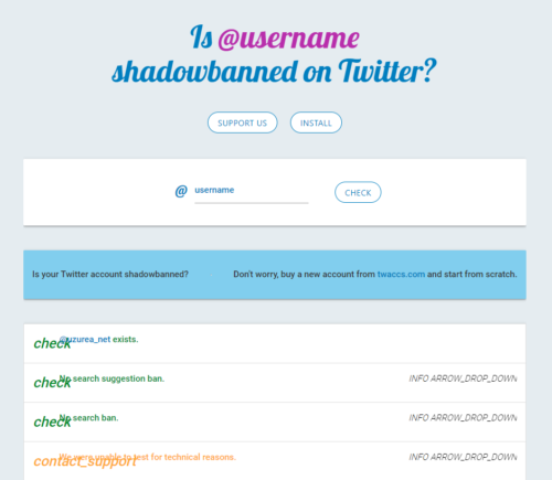 Twitter Shadowban Test