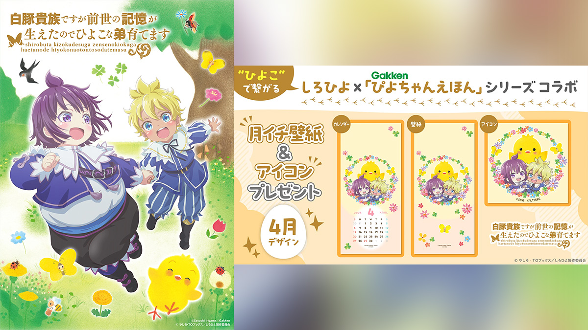 絵本『ぴよちゃん』×アニメ『白豚貴族ですが前世の記憶が生えた