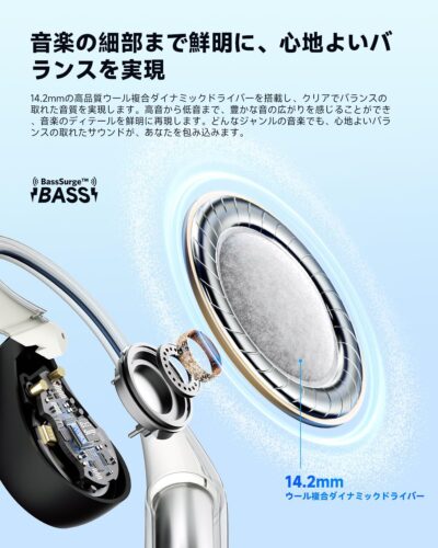 14.2mmダイナミックドライバー搭載