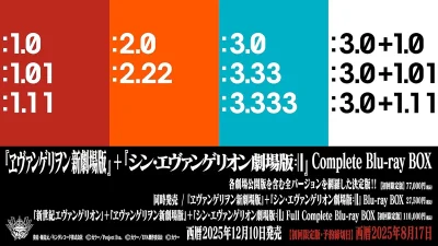 『エヴァンゲリオン』30周年記念Blu-ray BOXが3形態で2025年12月10日発売！ 新劇場版全Ver収録の豪華限定版も 記事サムネイル