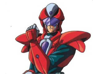 『特務戦隊シャインズマン』シャインズマンレッド（※原作者 橘皆無セル原画による原作バージョン）
