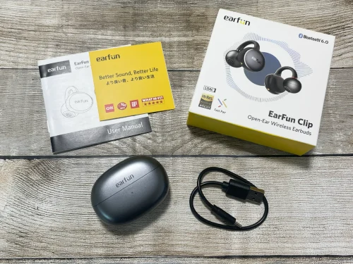 EarFun Clip  パッケージと内容