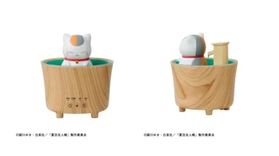 夏目友人帳『ルームライト加湿器 ニャンコ先生』 お風呂でまったり、湯けむり風ミスト 予約受付開始 8,300円（税込） 記事サムネイル