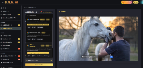 動画生成用のAIモデルを選択する BananaImg AI解説