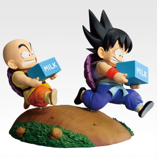 一番くじ 『ドラゴンボール Fantastic Adventure 2』A賞 孫悟空＆クリリン 牛乳配達フィギュア画像4