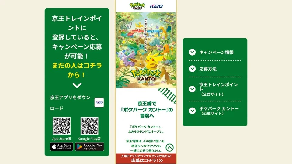 キャンペーン専用ＷＥＢサイト スクリーンショット