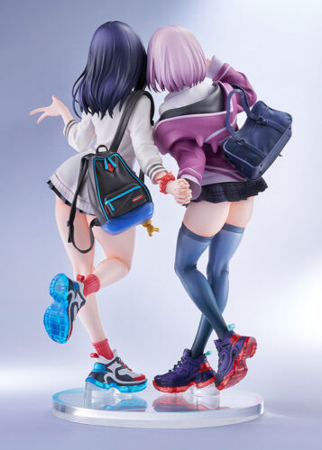 SSSS.GRIDMAN 宝多六花＆新条アカネ feat.トリダモノ 1/7スケール 完成品フィギュア 画像3