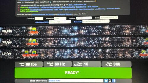 KOORUI E1511A TestUFO 動作チェック動画からのスクリーンショット 1