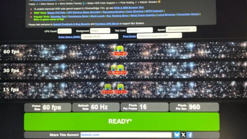 KOORUI E1511A TestUFO 動作チェック動画からのスクリーンショット 3