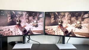 M27T6（左）とM27T6S（右）映像比較画面写真2