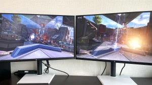 M27T6（左）とM27T6S（右）映像比較画面写真10