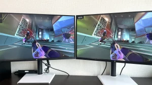 M27T6（左）とM27T6S（右）映像比較画面写真12