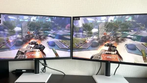 M27T6（左）とM27T6S（右）映像比較画面写真15