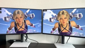 M27T6（左）とM27T6S（右）映像比較画面写真16