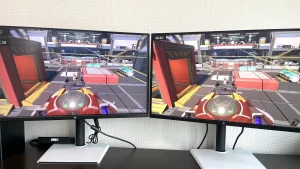 M27T6（左）とM27T6S（右）映像比較画面写真17