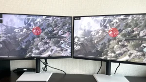 M27T6（左）とM27T6S（右）映像比較画面写真18