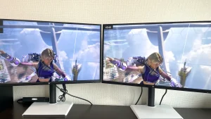 M27T6（左）とM27T6S（右）映像比較画面写真20