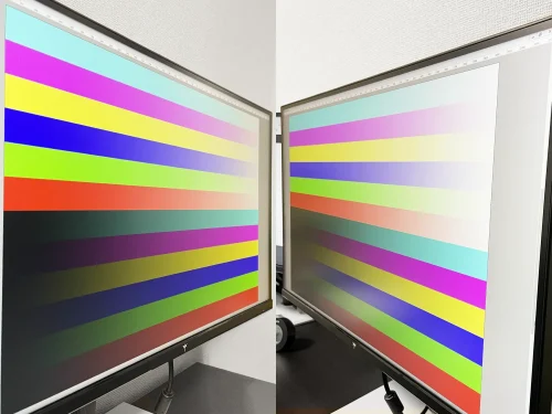 左右からみたM27T6Sの画面 