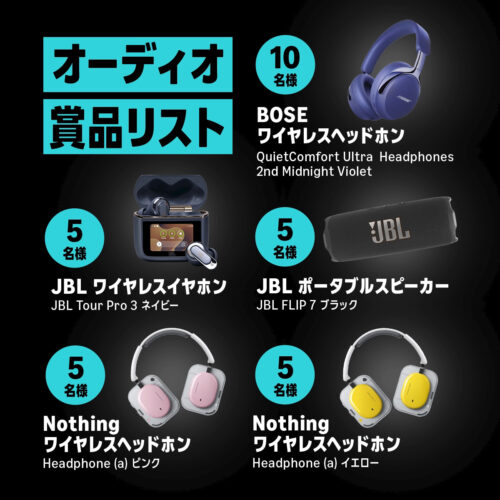 豪華オーディオ製品ラインナップ