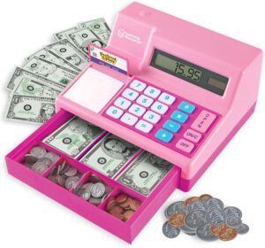 ラーニング リソーシズ(Learning Resources) おもちゃ キャッシュレジスター ピンク USドル付 LER2629P 正規品
