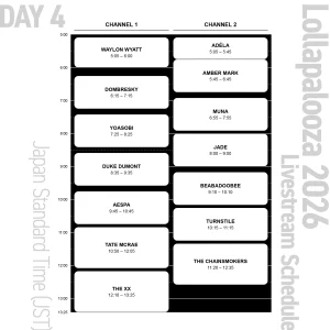 Day4 日本時間版 配信タイムテーブル（非公式）