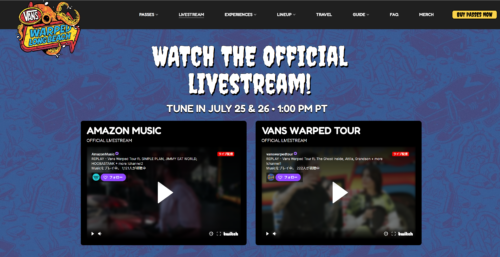 VANS WARPED TOUR Long Beach 2026 ライブストリーム解説ページ