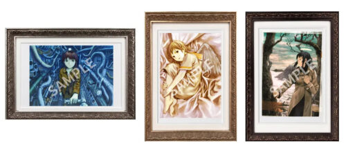 □安倍吉俊先生直筆サイン・エディションナンバー入り『serial experiments lain』『灰羽連盟』複製原画 3種 各50枚限定