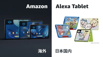 AmazonがGoogle Play対応『Alexa Tablet』を発表。日本国内は『ちいかわ』『パウパト』モデルの『キッズ タブレット』が10月14日より発売 記事サムネイル