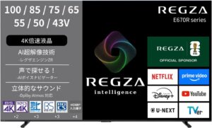100E670R 100型 4Kテレビ