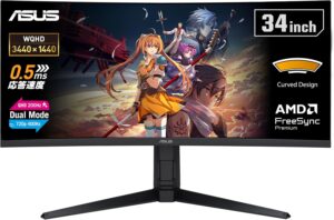 ASUS TUF Gaming VG34WQL5A 34型 UWQHD/200Hz