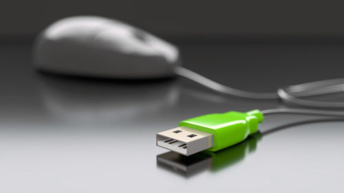 現在の主流 USB接続マウス  