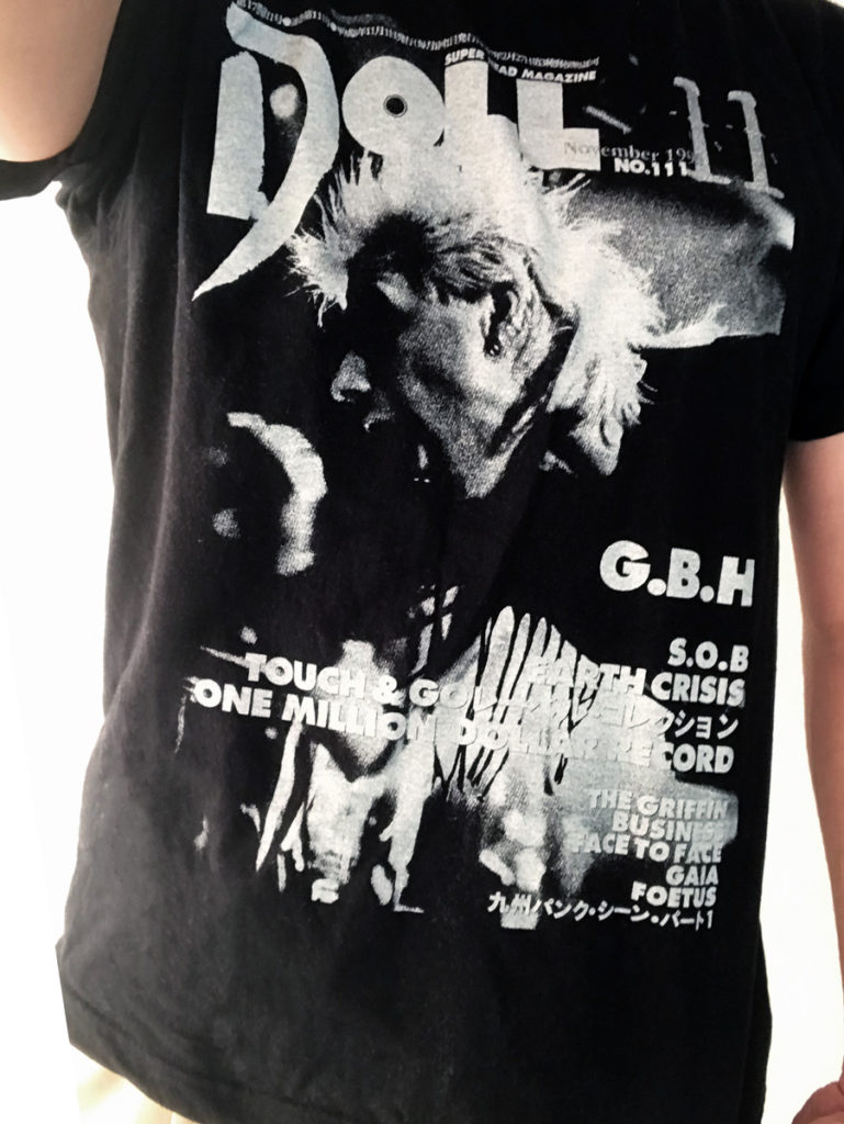 菊池茂夫氏物販で購入したG.B.H（DOLL誌表紙）Tシャツ！