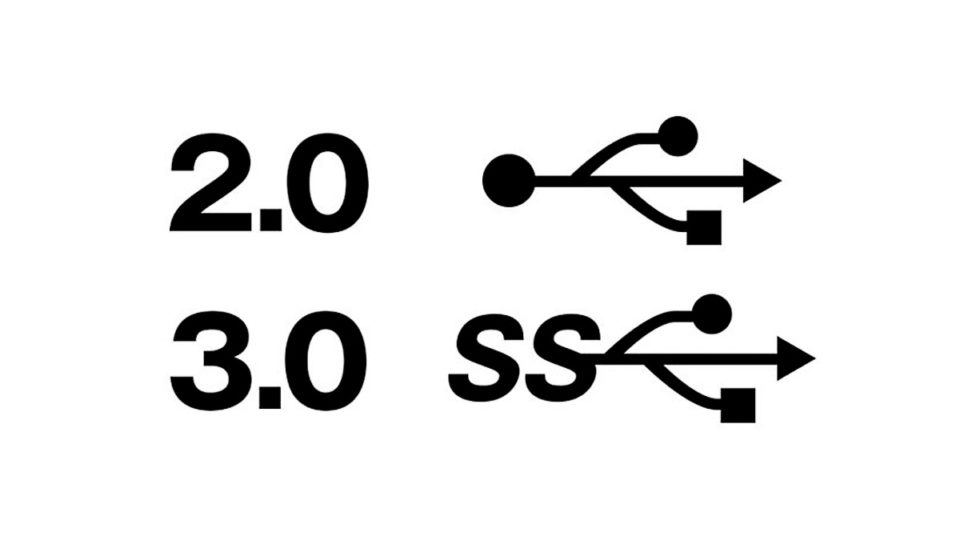 USB2.0とUSB3.0 マーク